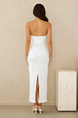 Crowned In Confidence Strapless Maxi Dress